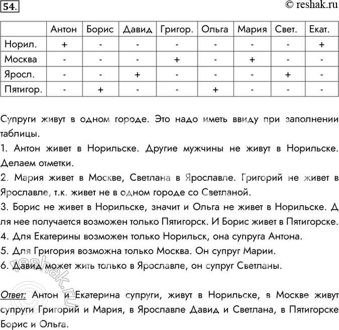 Решение