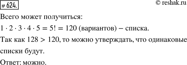 Решение задачи: Мальчикам одной школы дали список из пяти известных футболистов: Андрей Аршавин, Динияр Билялетдинов, Алан Дзагоев, Юрий Жирков, Александр Кержаков. Каждый из мальчиков должен был присвоить футболистам места с первого по пятое в соответствии со своими симпатиями.