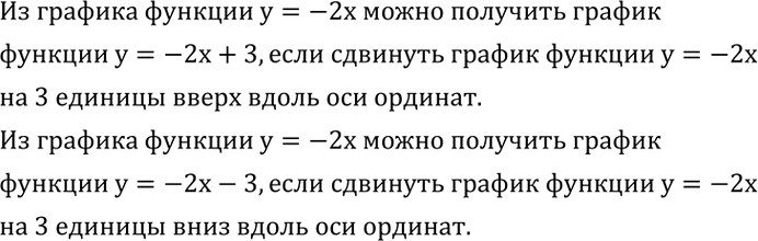 Решение задачи: (Устно.) Как из графика функции y=-2x можно получть графики функций y=-2x+3 и y=-2x-3?Два мастера получили за работу 23 400 р. Первый работал 15 дней, а второй - 14 дней.