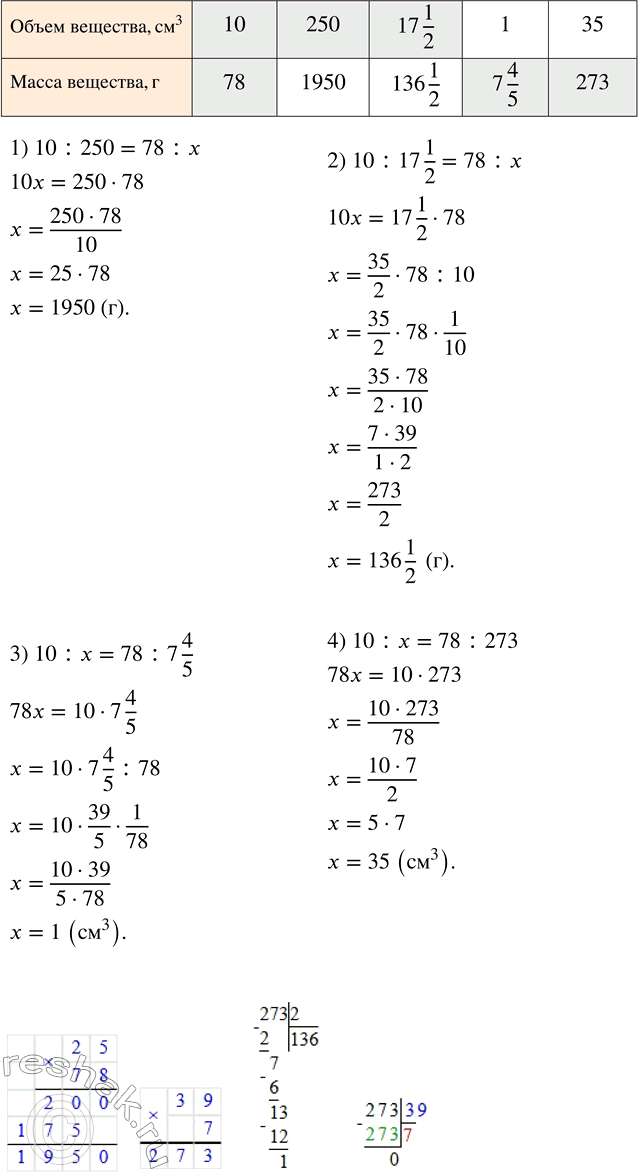 Решение задачи: Заполнить пустые клетки таблицы прямо пропорциональных величин.(Устно.) Решить уравнение: 1) -2x=10; 2) 18x=-9; 3) 10x=0; 4) 15x=-15. *Цитирирование задания со ссылкой на учебник производится исключительно в учебных целях для лучшего понимания разбора решения задания.