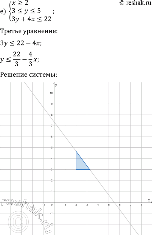 Решение задачи: 8. а) {y=3, x^2-6y+8=0}; г) {y &gt; =3, y-x+1=0}; б) {x=2, y^2-8y+15=0}; д) {y =0}; в) {x &gt; =2, 3 =2, 3 *Цитирирование задания со ссылкой на учебник производится исключительно в учебных целях для лучшего понимания разбора решения задания.