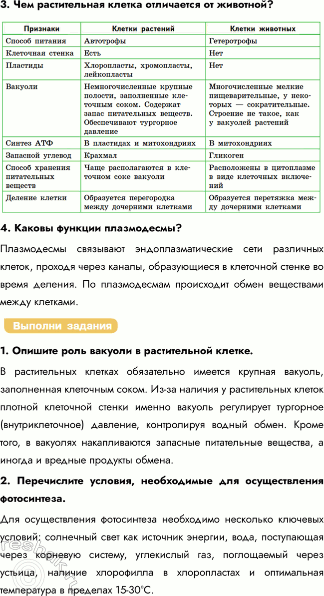 Решение задачи: § 11. Сравнение строения и жизнедеятельности клеток растений и животных Что такое пластиды и каковы их функции? Пластиды — органоиды растительной клетки.
