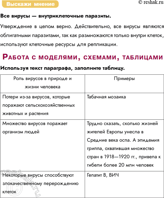 Решение задачи: § 12. Вирусы — неклеточная форма жизни. Профилактика вирусных заболеваний Назовите ряд свойств, характерных для живой системы? Живые организмы обладают рядом фундаментальных особенностей: