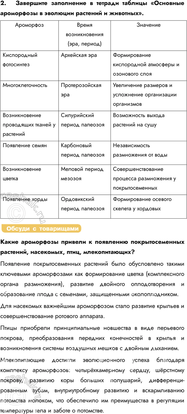 Решение задачи: § 18. Основные этапы. Эволюции органического мира на земле: развитие жизни в мезозое и кайнозое Какие особенности древних пресмыкающихся позволили им завоевать сушу в мезозойскую эру?