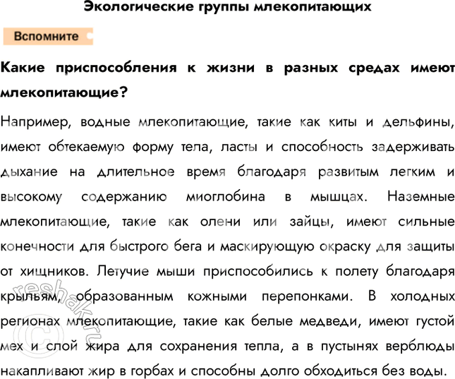 Решение задачи: 1. Охарактеризуйте общие черты строения представителей отряда Приматы. Размеры представителей отряда различны: длина тела небольших лемуров около 10 см, а крупной гориллы — до 180 см.