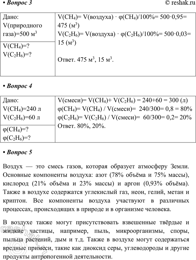 Решение задачи: Часть II 1. При фракционной перегонке жидкого воздуха получено 150 м3 аргона. Какой объём воздуха был переработан, если объёмная доля аргона в нём равна 0,9 % ?