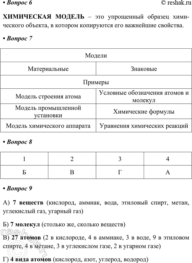Решение задачи: § 2. Методы изучения химии Часть I 1. Методы, которые вы использовали при изучении естественных наук: а) биологии б) физической географии в) физики А) в биологии: