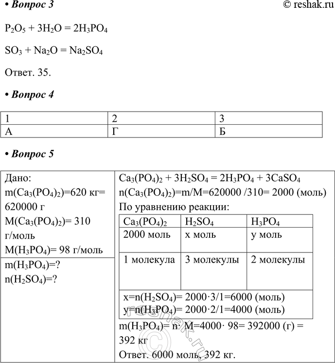 Решение задачи: Часть II 1. Дайте характеристику серной кислоты: 1) формула _ 2) по основности _ 3) по наличию кислорода _ 4) по растворимости _ 5) по летучести _ 6) по стабильности _ 1.