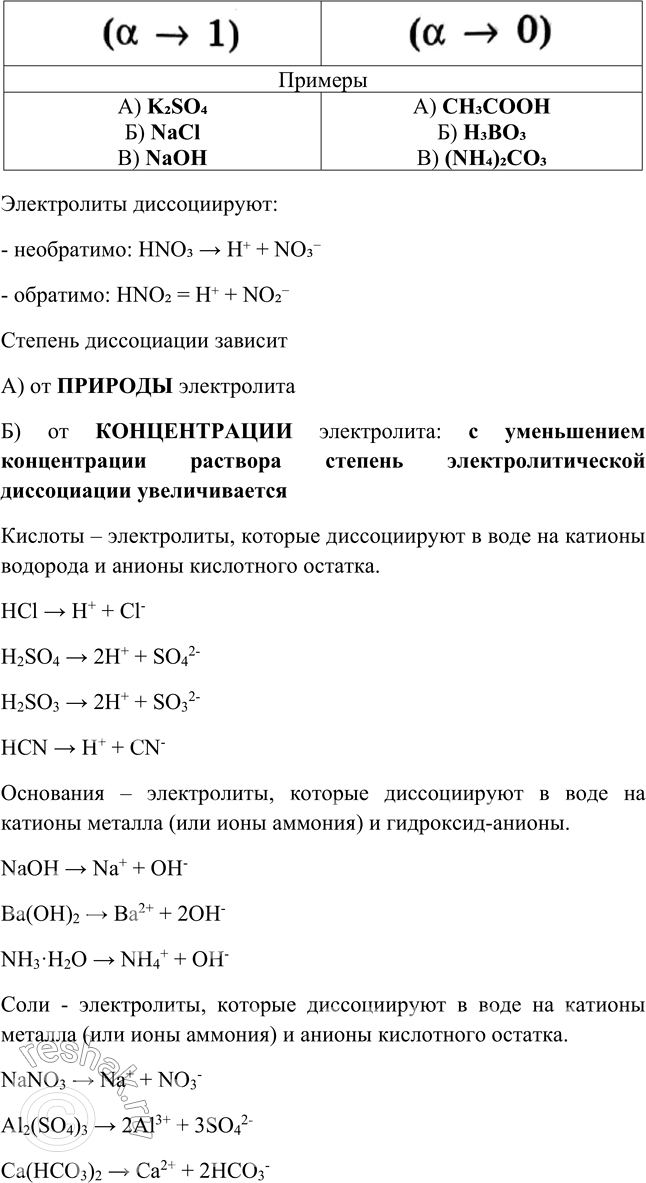 Решение задачи: Глава II Химические реакции в водных растворах § 4—5. Электролитическая диссоциация Часть I 1. Электролиты — это Электролиты – это вещества, растворы и расплавы которых проводят электрический ток.