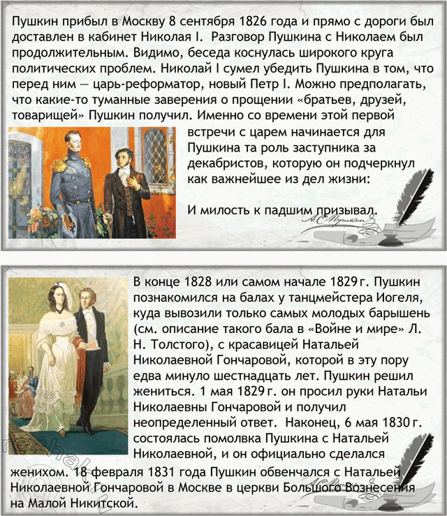 Решение задачи: Проектно-исследовательские работы. Стр. 148-149 Коллективные проекты 1. Подготовьте презентацию по одной из биографических книг (Л. П. Гроссман. «Пушкин», Ю. М. Лотман.