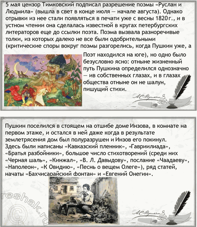 Решение задачи: Проектно-исследовательские работы. Стр. 148-149 Коллективные проекты 1. Подготовьте презентацию по одной из биографических книг (Л. П. Гроссман. «Пушкин», Ю. М. Лотман.