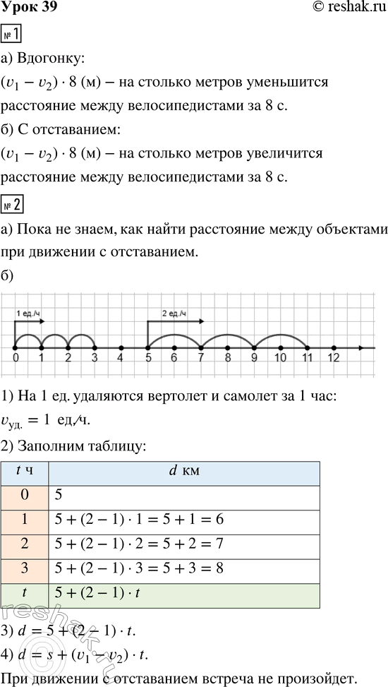Решение задачи: 1. Два велосипедиста едут по трассе в одном направлении. Скорость первого велосипедиста равна v_1 м/с, а второго - v_2 м/с (v_1 &gt;
