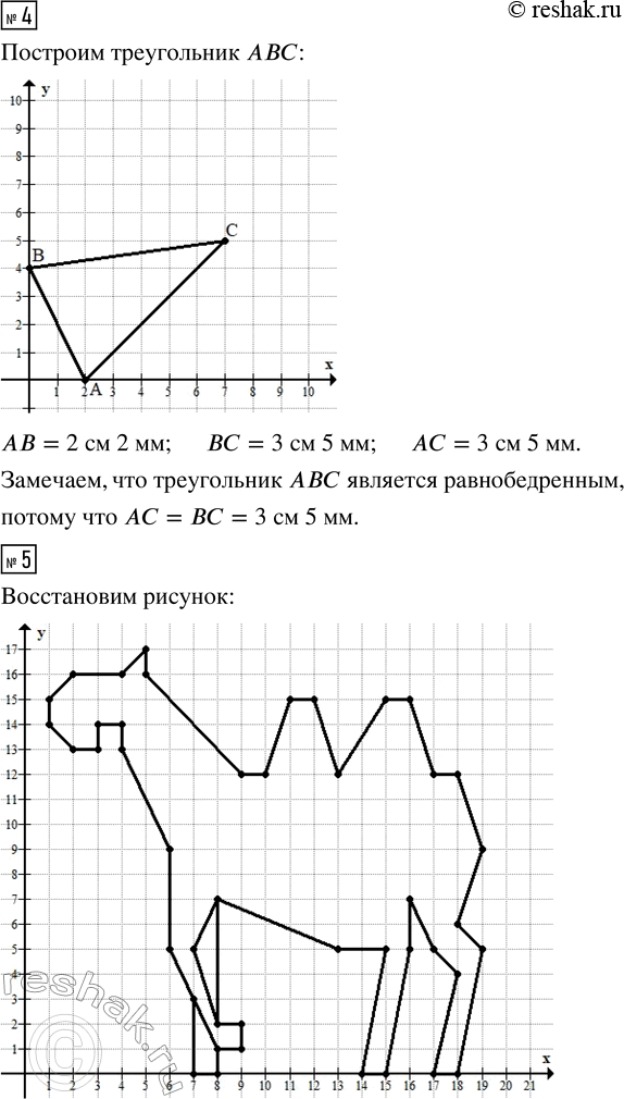 Решение задачи: 1. Определи координаты точек и расшифруй слова. Что они означают? 2. а) Рассмотри рисунок. На каких осях координат лежит точка А, точка В?