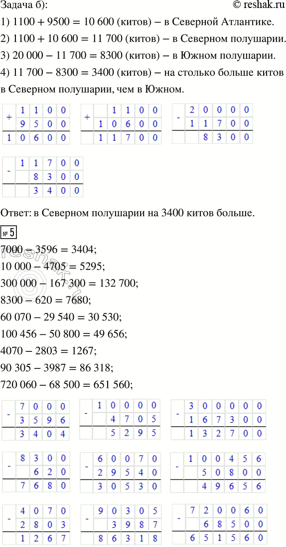 Решение задачи: 1. Дополни равенства. 100 = ... + 10 100 - 10 = ... 90 + ... = 100 1000 = 900 + 90 + ...