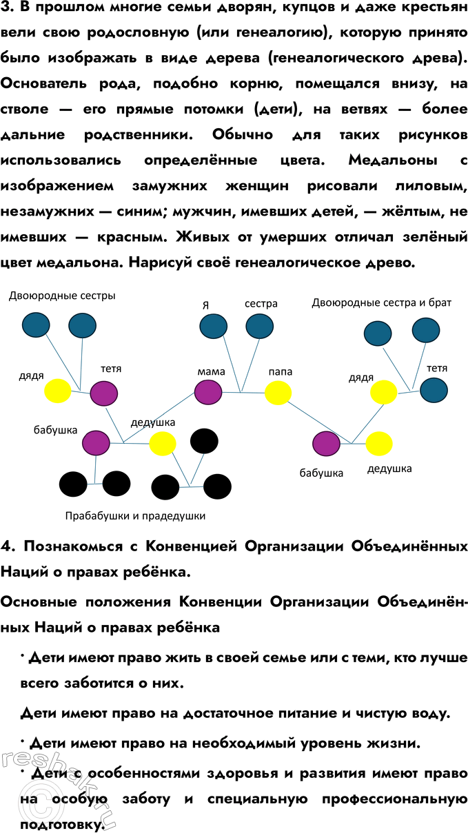 Решение задачи: ГЛАВА II. СЕМЬЯ § 3. Семья и семейные отношения 1. Разгадай кроссворд. Если все слова будут вписаны правильно (в именительном падеже), то в рамке прочитаешь слово, которое объединяет всех, о ком идёт речь.