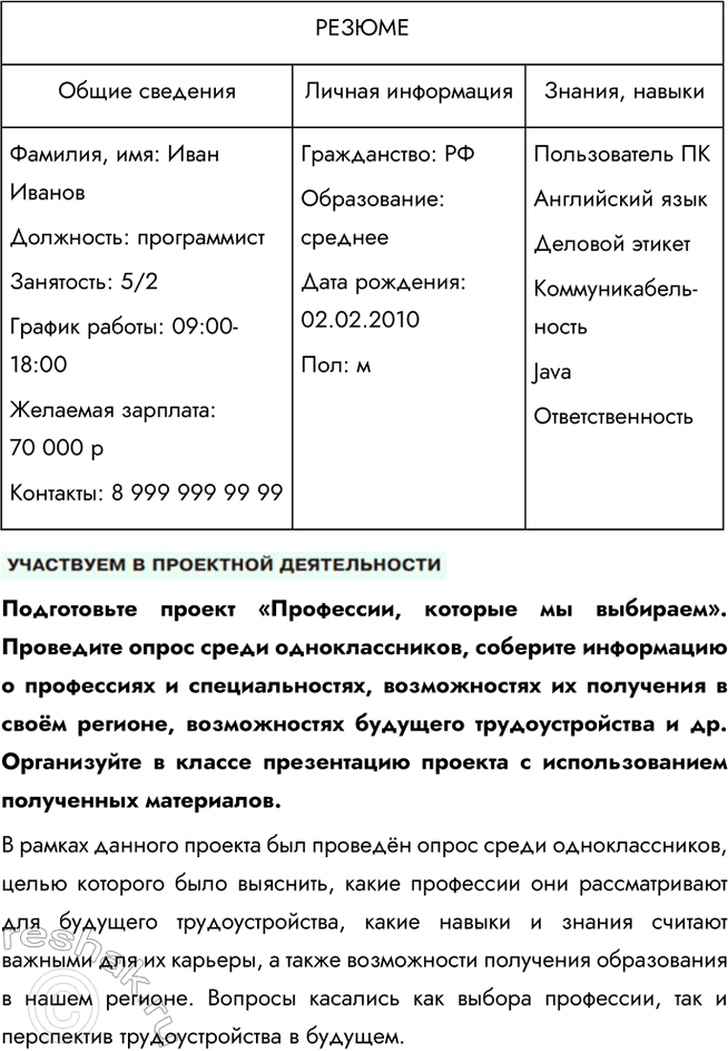 Решение задачи: § 17. Современный работник ЗАДУМАЕМСЯ Могут ли интересы основных участников рынка труда совпадать или противоречить друг другу? Интересы участников рынка труда — работодателей и работников — могут как совпадать, так и вступать в противоречие.