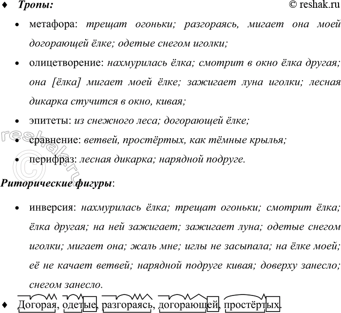 Решение задачи: 509. Спишите стихотворение С. Я. Маршака, раскрывая скобки и расставляя недостающие знаки препинания. Подчеркните грамматические основы. Нахмурилась ёлка и стало темно.