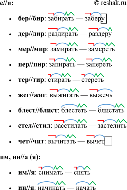 Решение задачи: 559. Вспомните чередования гласных в корне. Продолжите ряды. Образец, кланяться — поклон. а//о... е//и:... им, ин//а (я):... Какие ещё чередования гласных в корне вы знаете?