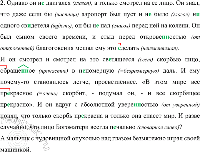 Решение задачи: 221 Прочитайте рассказ Ф. А. Искандера «Скорбь» (в сокращении). Какова основная мысль автора? Он летел на похороны матери. Рейс на его самолёт уже несколько раз откладывали.