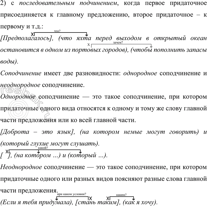 Решение задачи: 369 Закончите схему, заполнив пустые прямоугольники. Опираясь на свой рисунок, расскажите о способах связи в сложноподчинённых предложениях с несколькими придаточными. Способы связи в СПП с несколькими придаточными Соподчинение Выпишите из учебной или художественной литературы примеры предложений, соответствующие каждому способу связи.