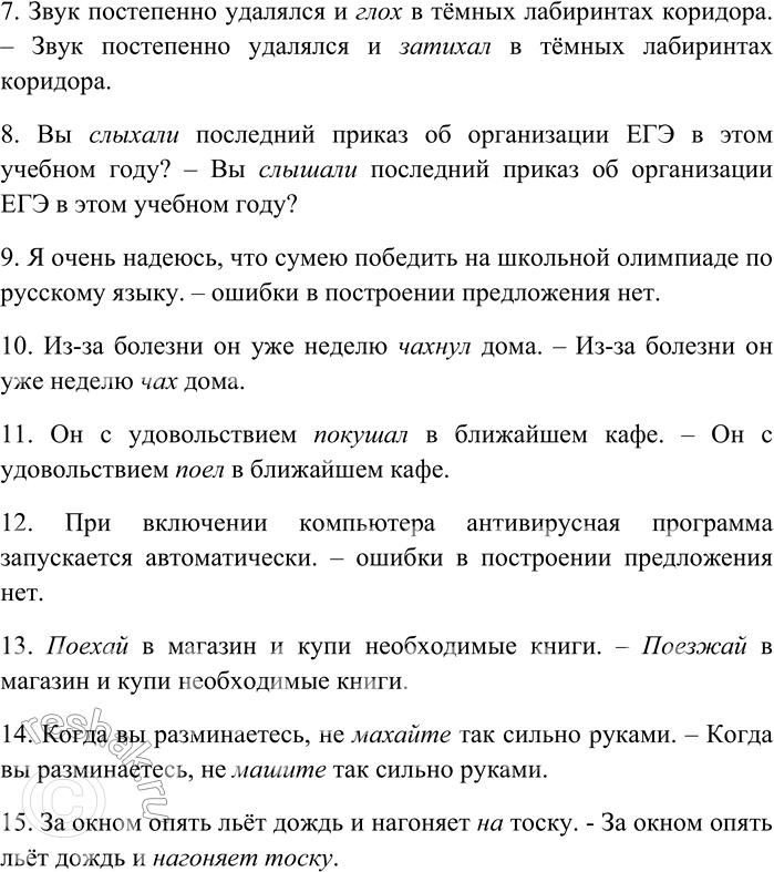 Решение задачи: 216. Прочитайте предложения. Найдите среди них те, в которых допущены ошибки в употреблении форм глагола. Запишите эти предложения в исправленном виде.