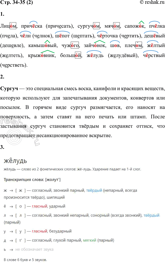 Решение задачи: 2 1. Спиши слова, заменяя звуки буквами. Объясни выбор буквы в слове, используя алгоритм из упражнения 1. Расставь ударение. Обозначь орфограмму.