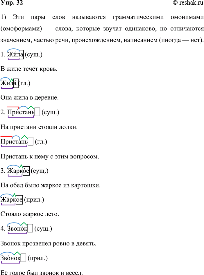 Решение задачи: 32. 1. Кто лучше? Прочитайте пары слов. Как они называются? Придумайте и запишите предложения с данными словами. Разберите по составу эти слова и поставьте в них ударение.