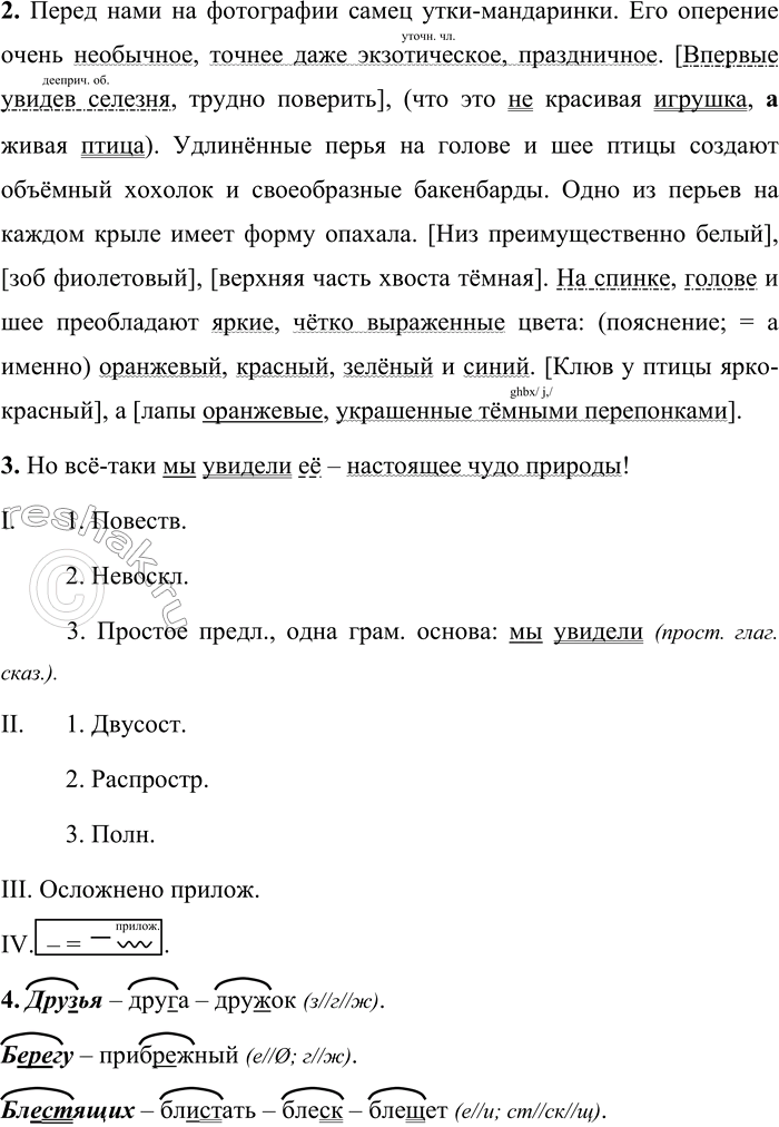 Решение задачи: 484. 1. Спишите, вставляя пропущенные буквы и раскрывая скобки. Обозначьте все синтаксические конструкции, осложняющие простое предложение. Объясните постановку знаков препинания в этих предложениях.