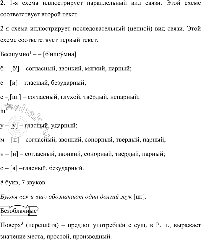 Решение задачи: 13 1. Прочитайте тексты. В чём их различие? Охарактеризуйте средства связи, которые использованы в текстах. 1) Перед нами книга. Сначала мы видим её обложку.